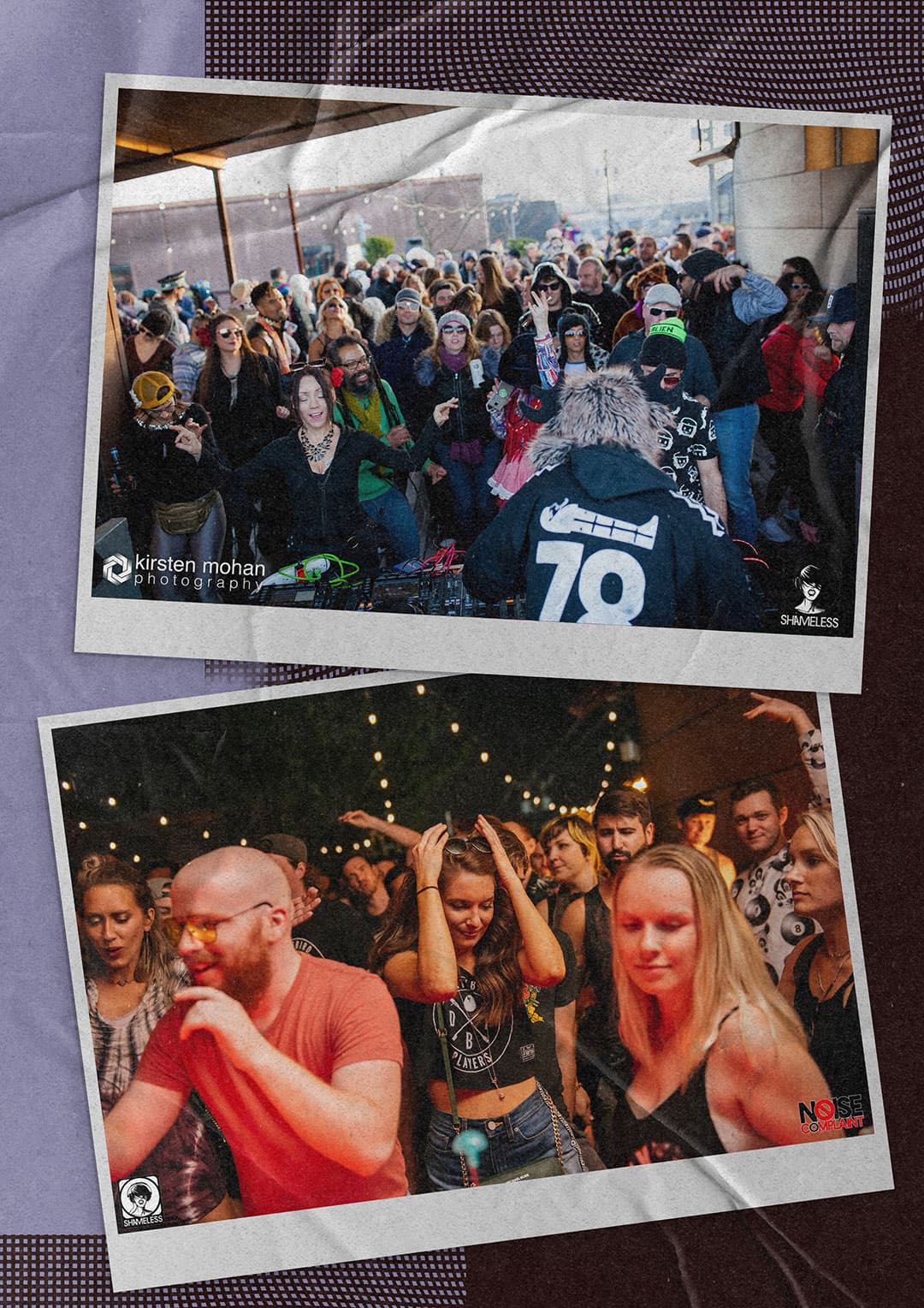 Shameless Productions outdoor dance party crowd in Seattle