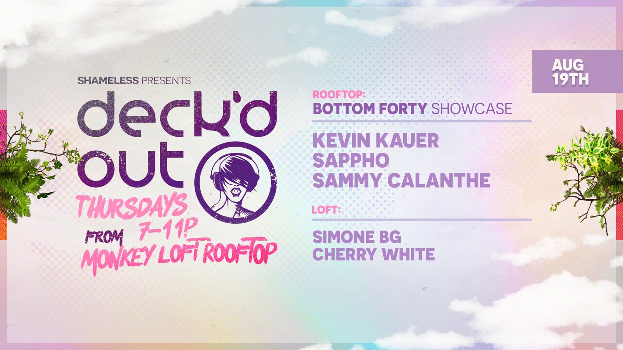 Deck'd Out #8 Bottom Forty Showcase w/ Nark Sappho & Sammy Calanthe at Monkey Loft, Seattle WA