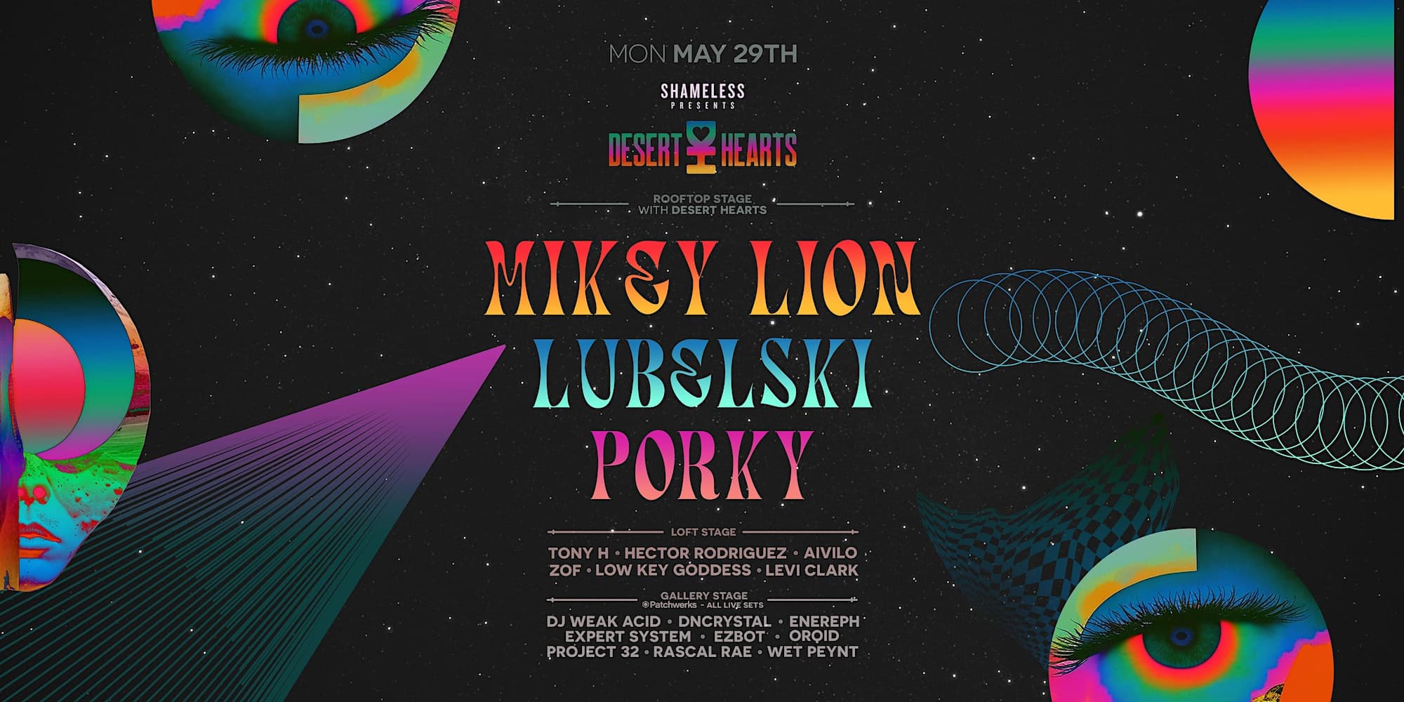 Memorial Day Desert Hearts Showcase at Monkey Loft, Seattle WA