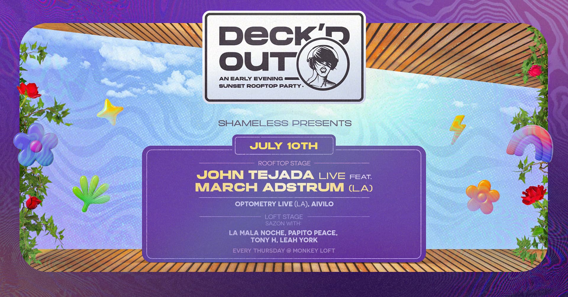 Deck'd Out #4 John Tejada live feat. March Adstrum & Optometry live at Monkey Loft, Seattle WA