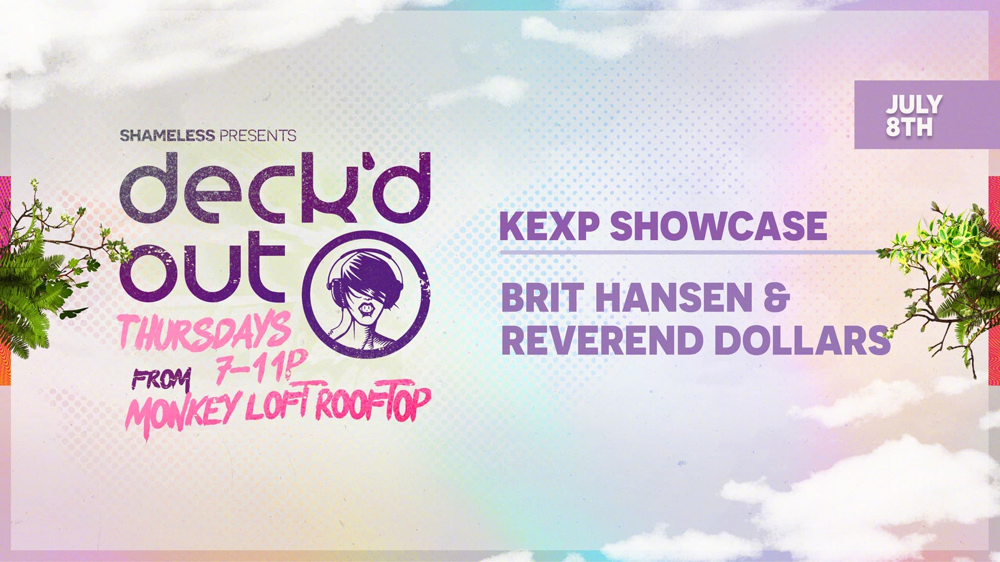 Deck'd Out #2 - KEXP Showcase w/ Brit Hansen & Reverend Dollars at Monkey Loft, Seattle WA
