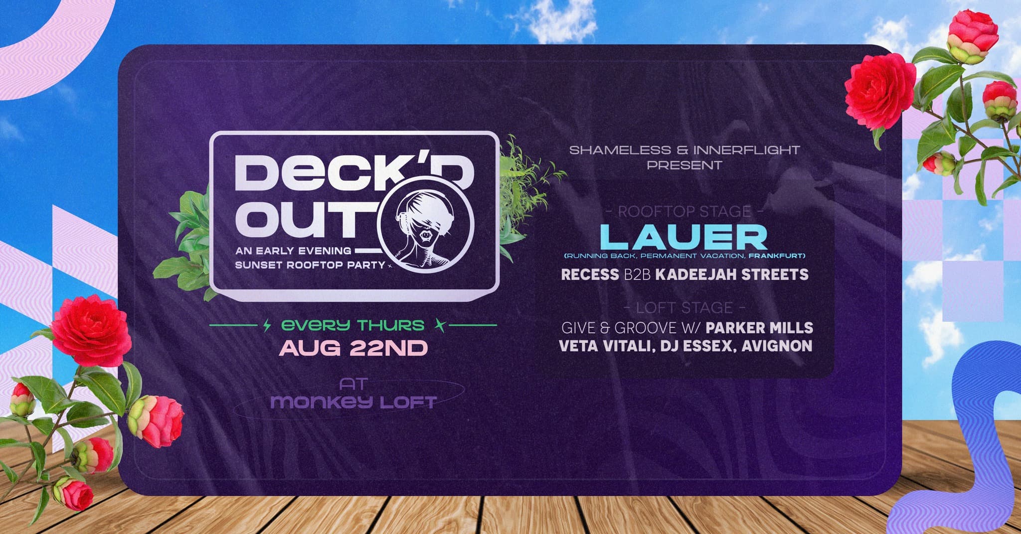 Deck'd Out #10 - Lauer (Frankfurt), Innerflight, Give & Groove at Monkey Loft, Seattle WA