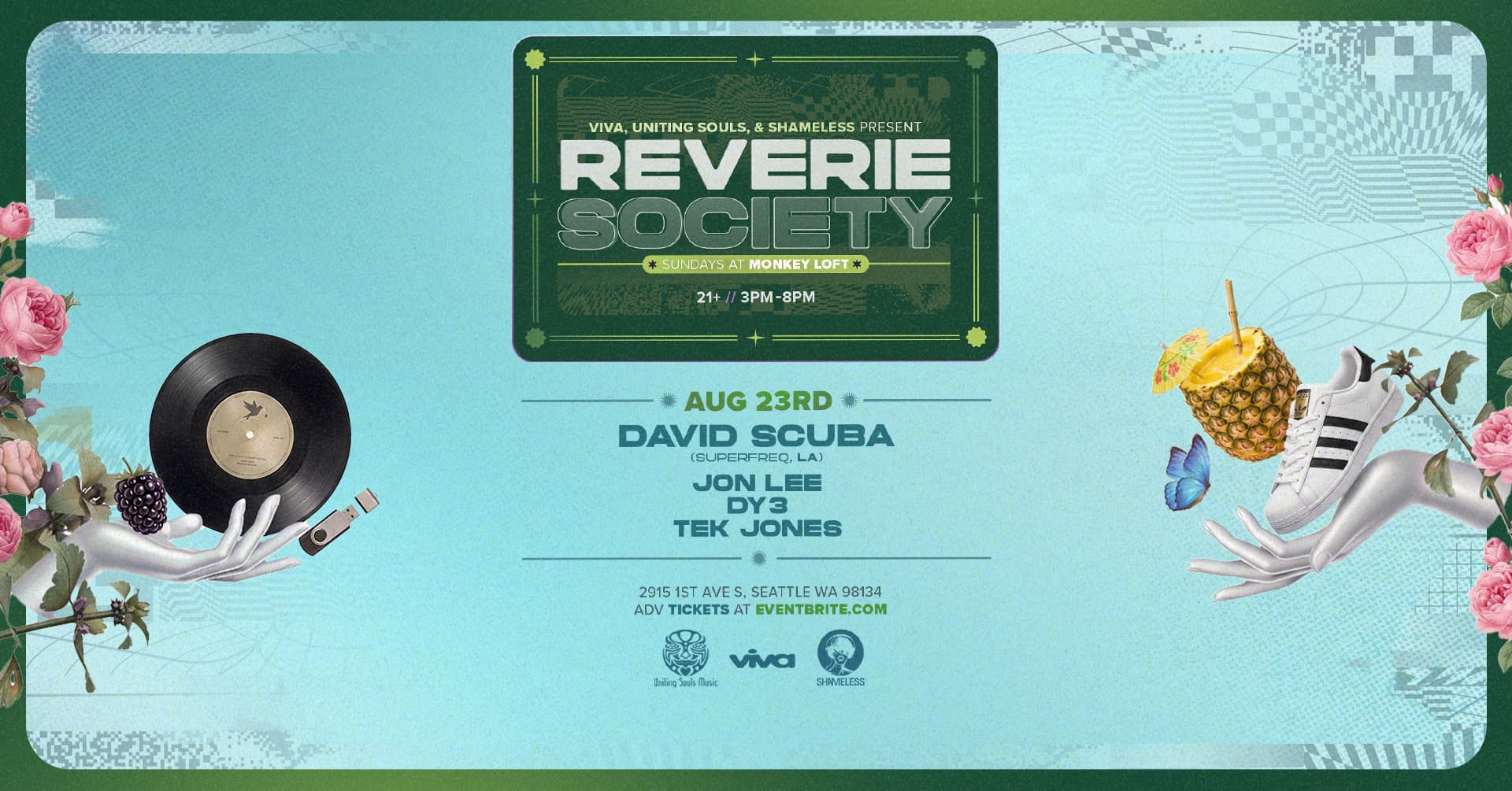 Reverie Society: David Scuba at Monkey Loft, Seattle WA