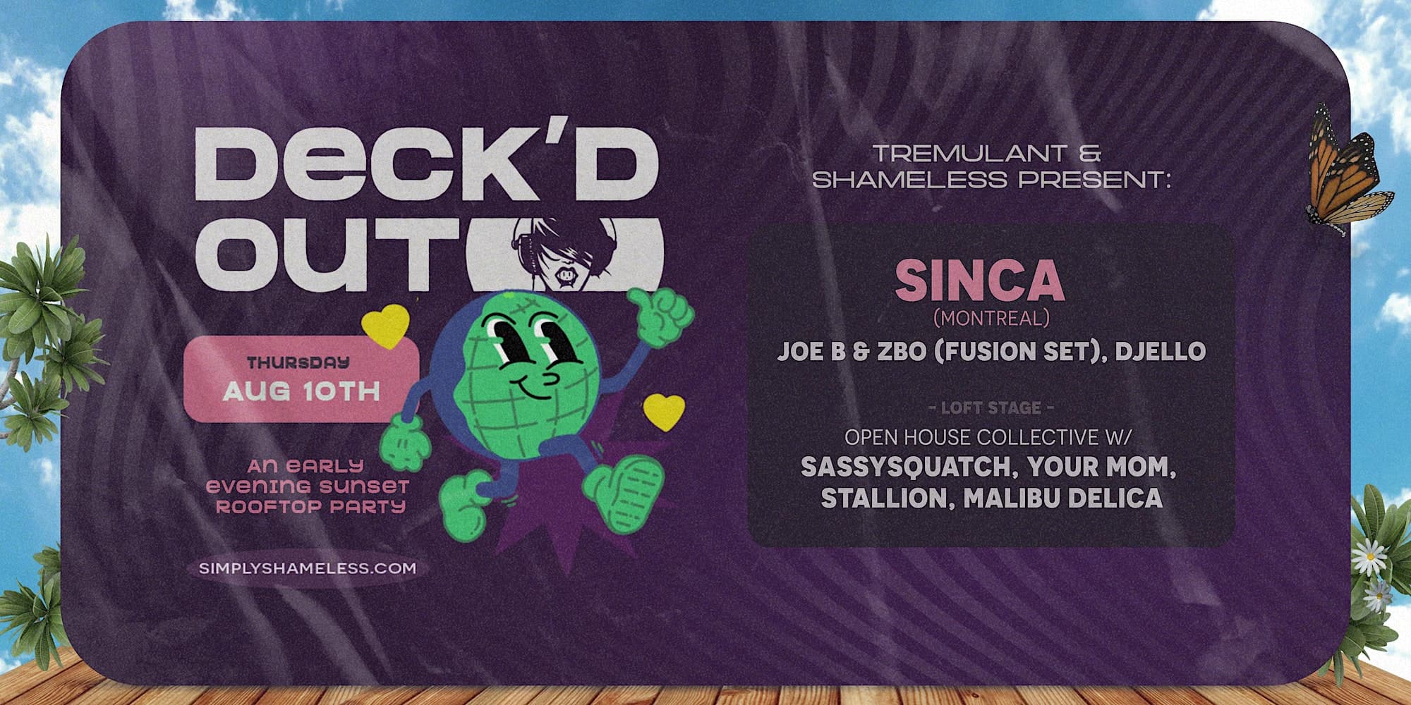 Deck'd Out #7 w/ Sinca (Montreal) at Monkey Loft, Seattle WA