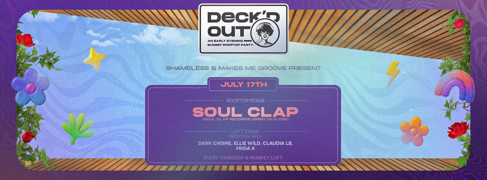 Deck'd Out #5 Shameless & Makes Me Groove w/ SOUL CLAP (O2C) at Monkey Loft, Seattle WA