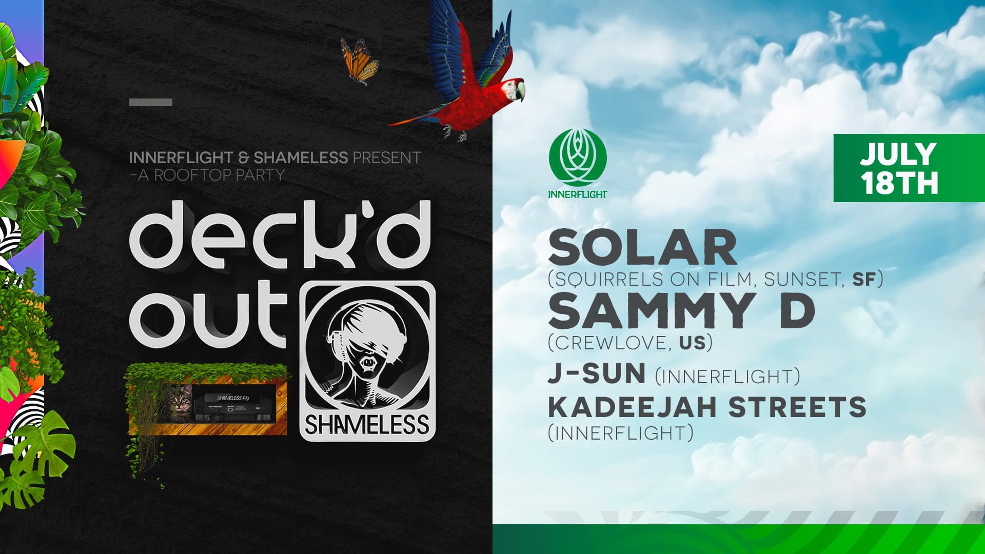 Deck'd Out #5 Solar and Sammy D w/ Innerflight at Monkey Loft, Seattle WA