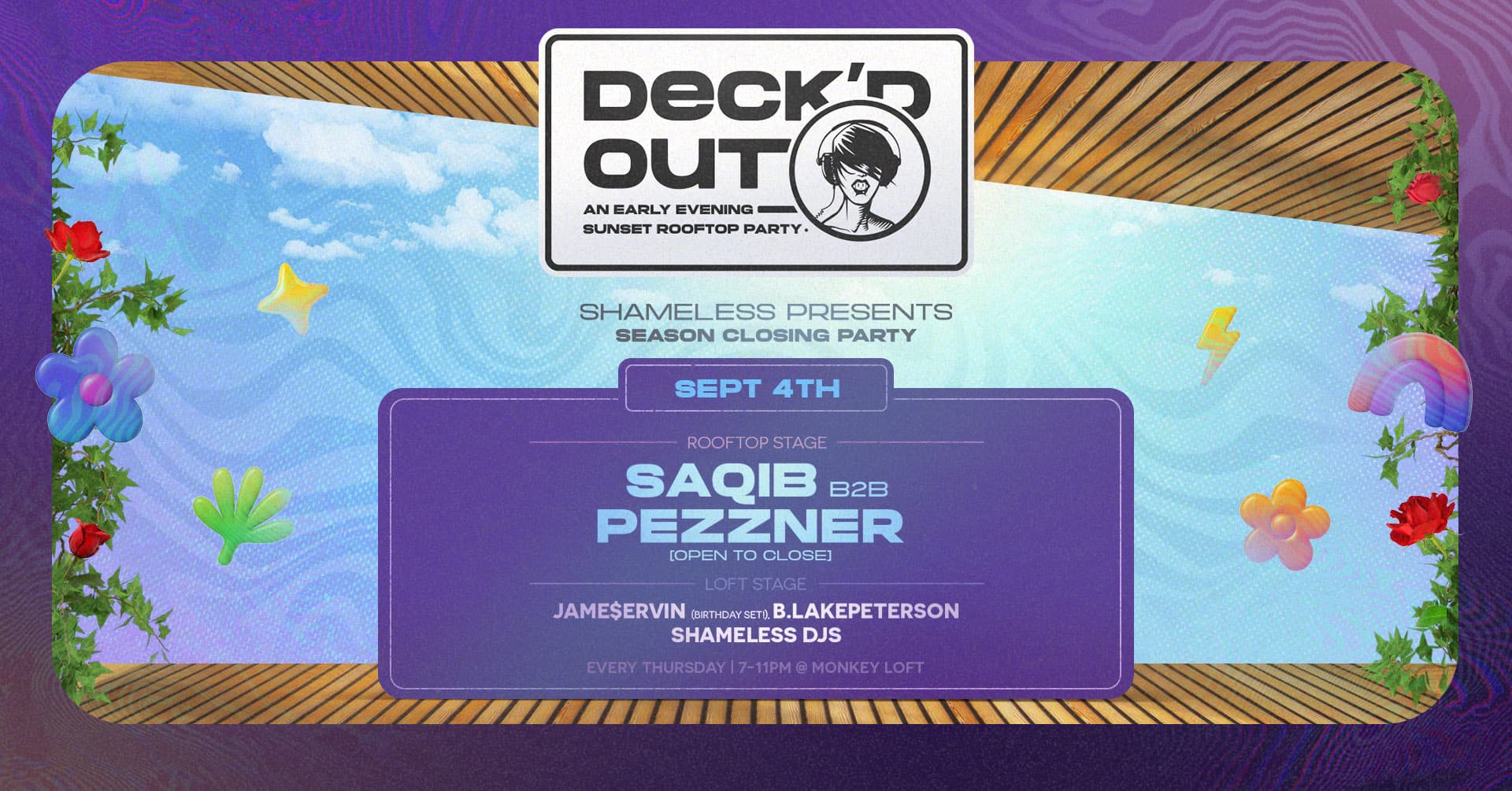 Deck'd Out #12 - Season Closing Party at Monkey Loft, Seattle WA
