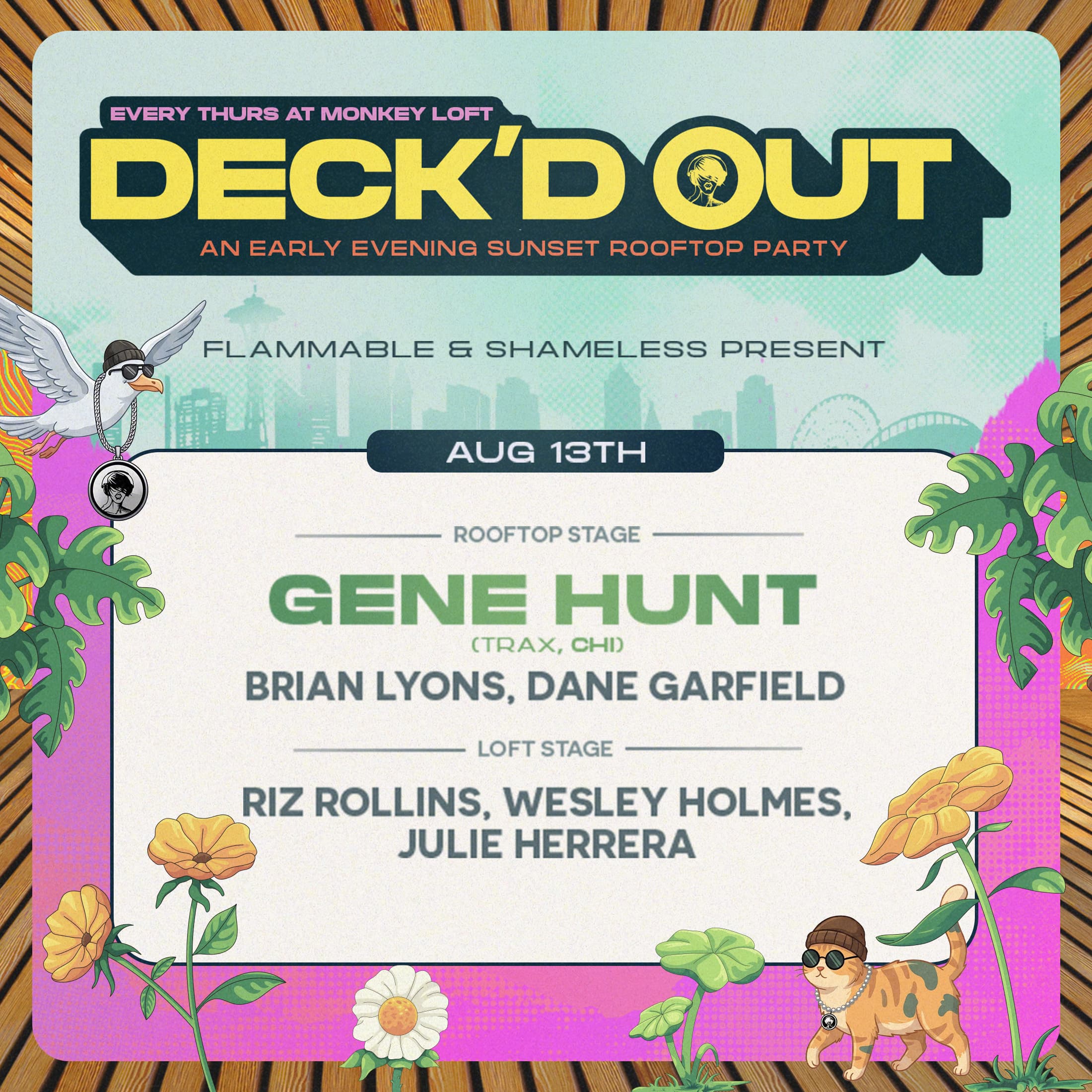 Deck'd Out #9 Flammable & Shameless Pres. Gene Hunt (Trax/CHI) & Flamm DJs